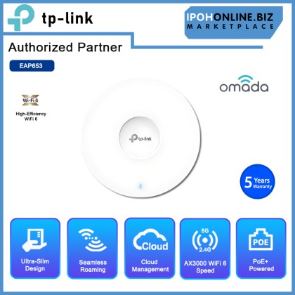 TP-LINK EAP653 UR AX3000 Ceiling Mount WiFi 6 Access Point